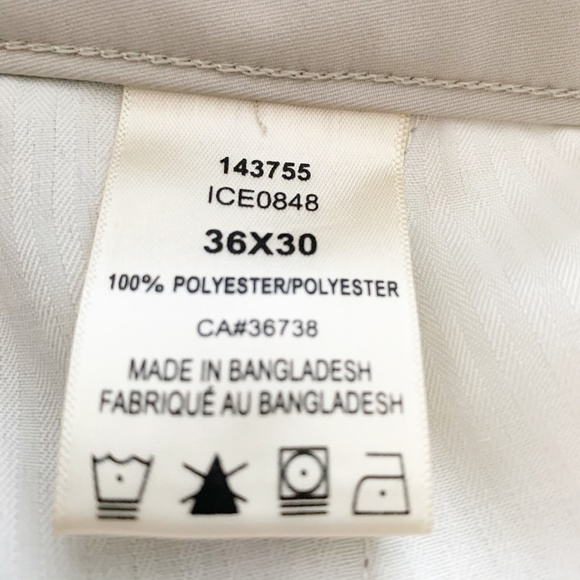 Haggar Men’s 36x30 Activewear Beige Pants Golf - Picture 6 of 10